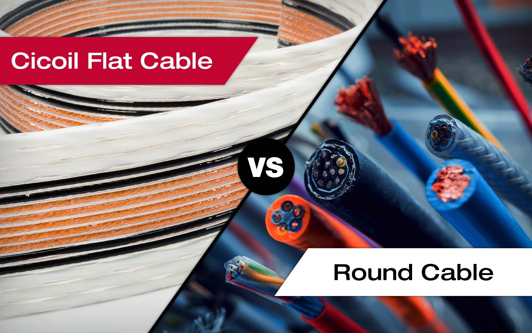 Cicoil Flat Cable vs Round Cable